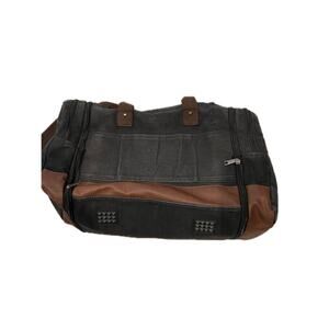 Heavy Canvas Brown Duffel Bag  20"x10"x8"